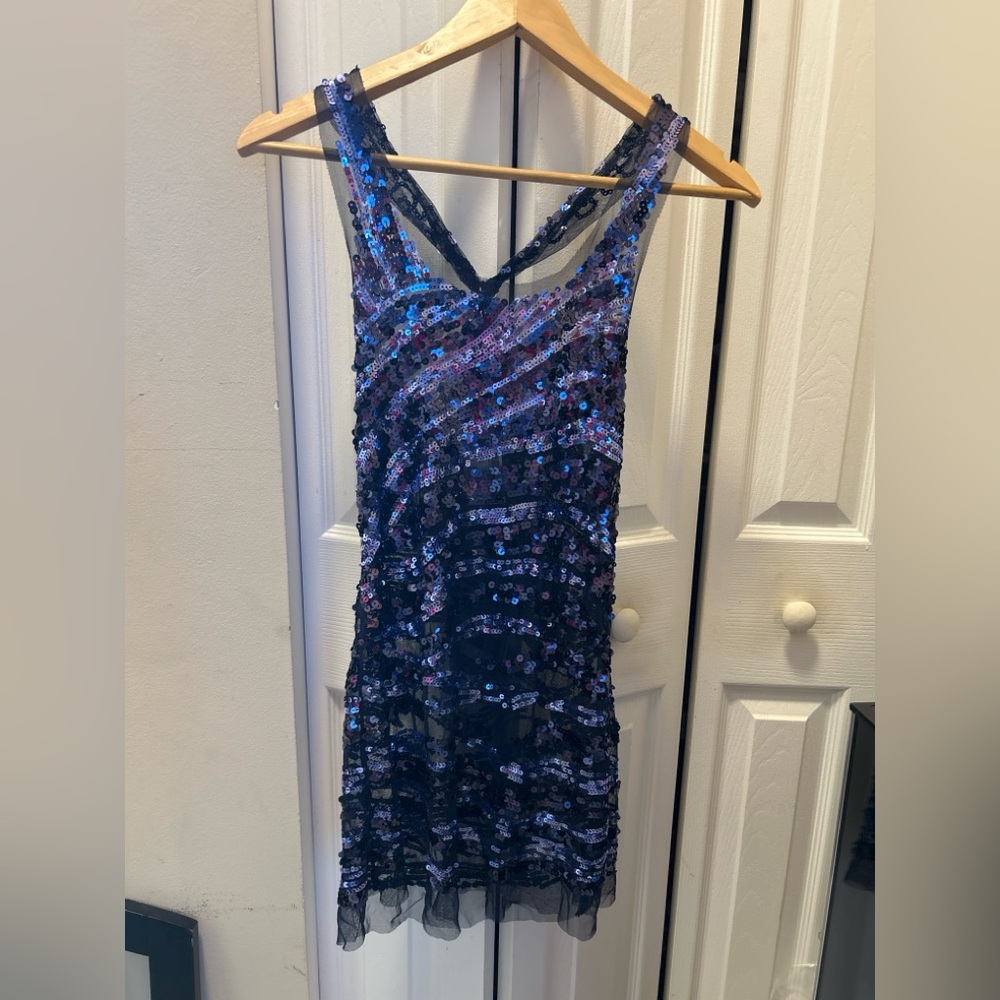 Mandee sequin mini dress or tunic tee
